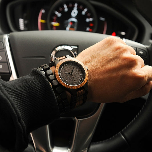 Wooden Engraved Personalized Watch For Men - BigBeryl