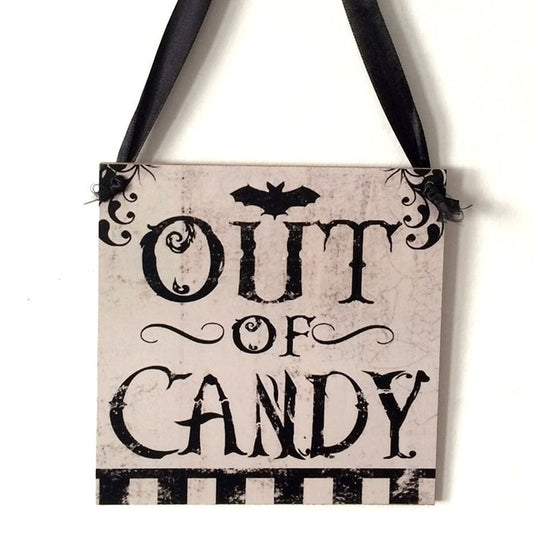 Happy Halloween Signs Wooden Plaque - BigBeryl