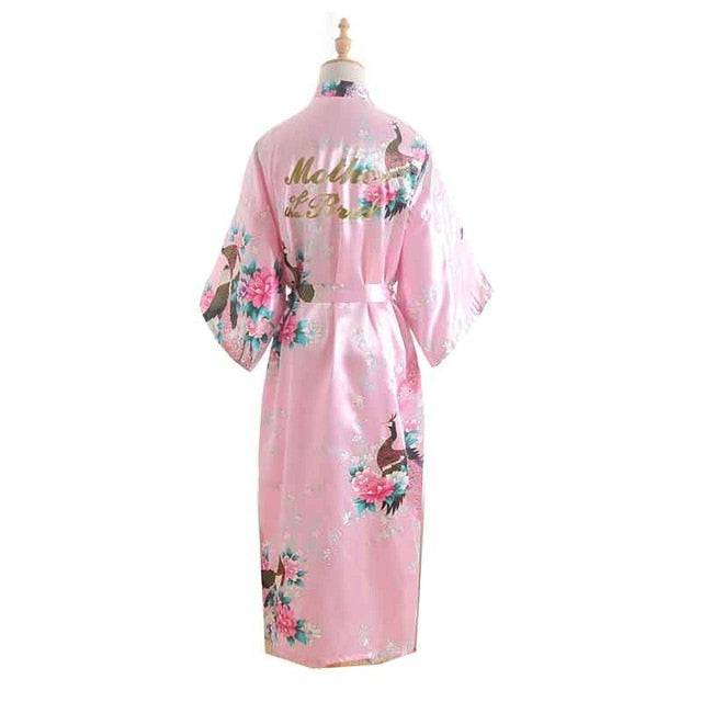 Bride And Bridesmaid Bridal Party Floral Kimono Robes - BigBeryl