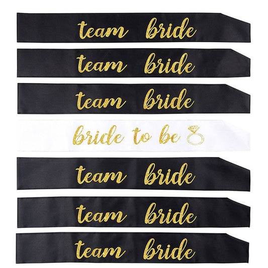 Bride to Be Sash Wedding Bachelorette Party - 7 PCs/lot - BigBeryl