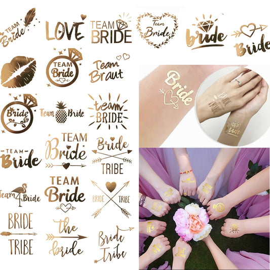 Bachelorette Party Temporary Tattoos - 10 PCs - BigBeryl