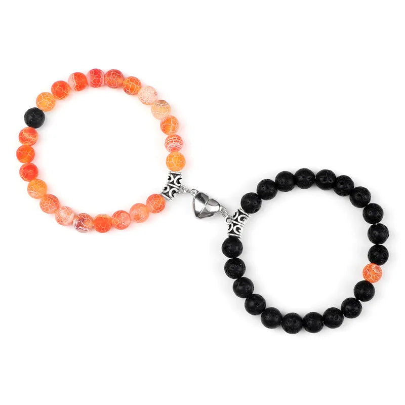 Magnetic Distance Bracelets With Heart