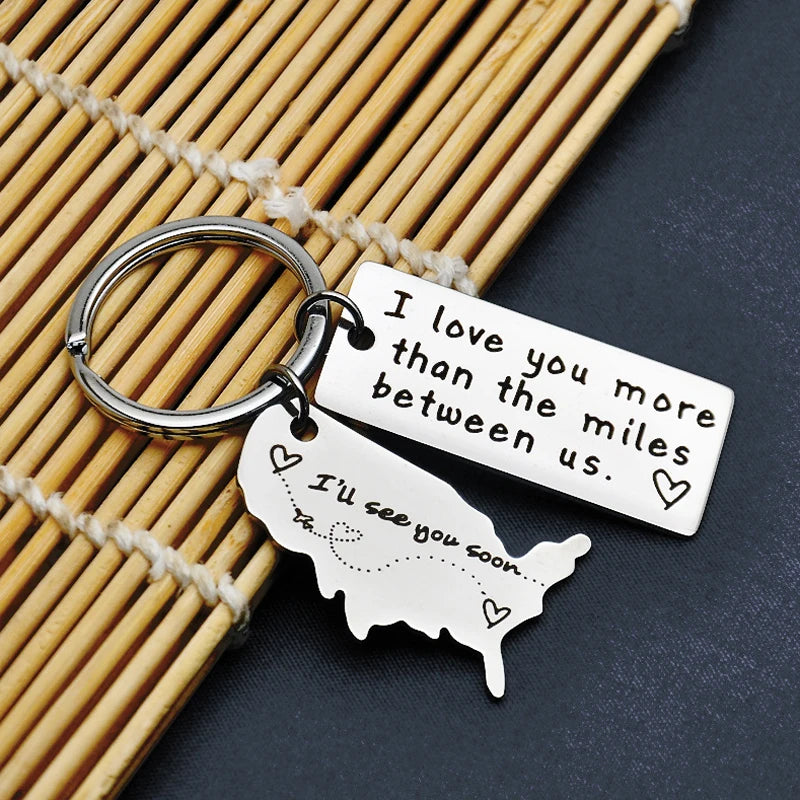 Long Distance Relationship Keychain BigBeryl