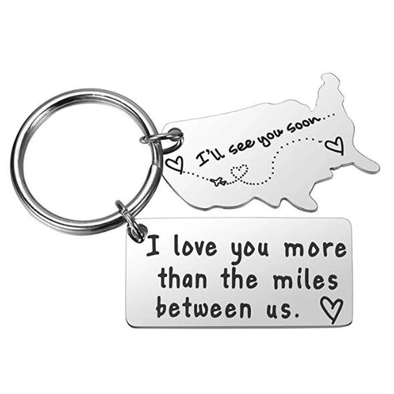 Long Distance Relationship Keychain BigBeryl