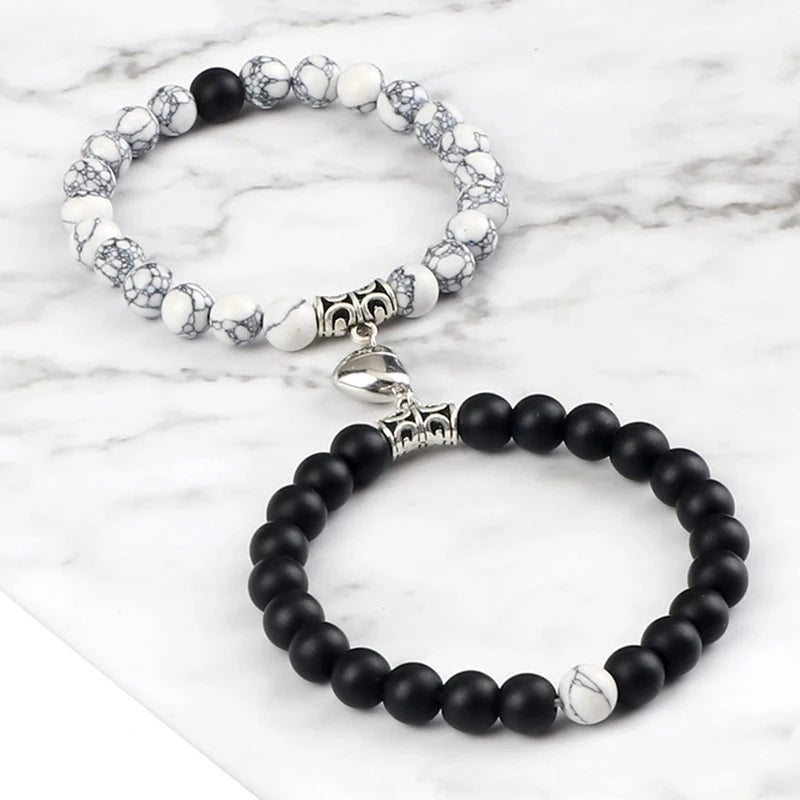 Magnetic Distance Bracelets With Heart