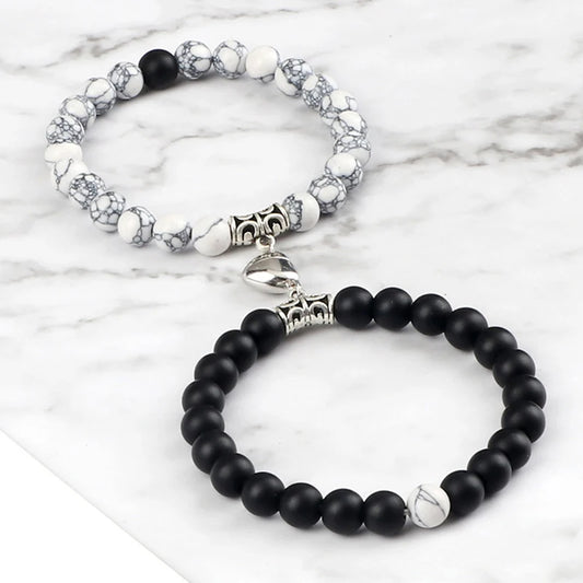 Magnetic Distance Bracelets With Heart