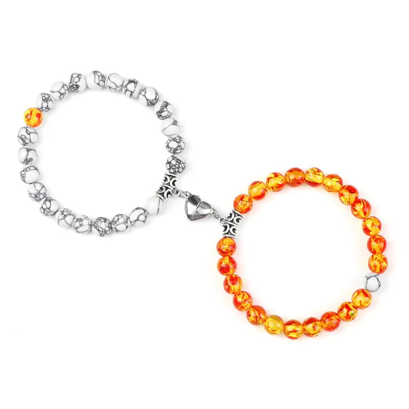 Magnetic Distance Bracelets With Heart