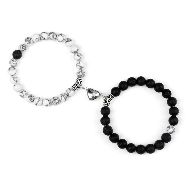 Magnetic Distance Bracelets With Heart