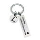 Drive Safe Keychain With Custom Initials Charm