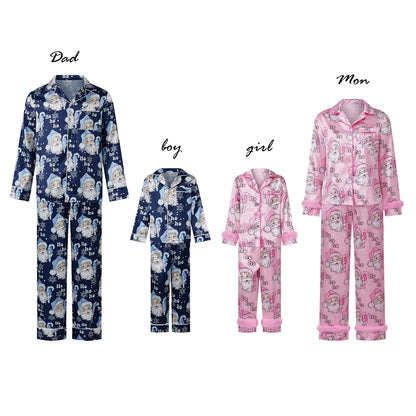 Pink & Blue Coordinating Family Christmas Pajamas