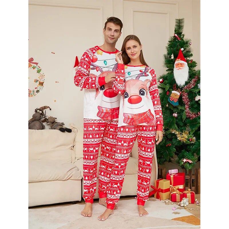 Santa's Reindeers Matching Family Holiday Pajamas – BigBeryl