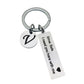 Drive Safe Keychain With Custom Initials Charm