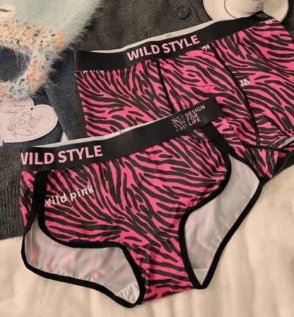 Sexy leopard print Matching Couple Underwear