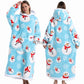 Cozy Christmas Oversized Sherpa Wearable Blanket Hoodie