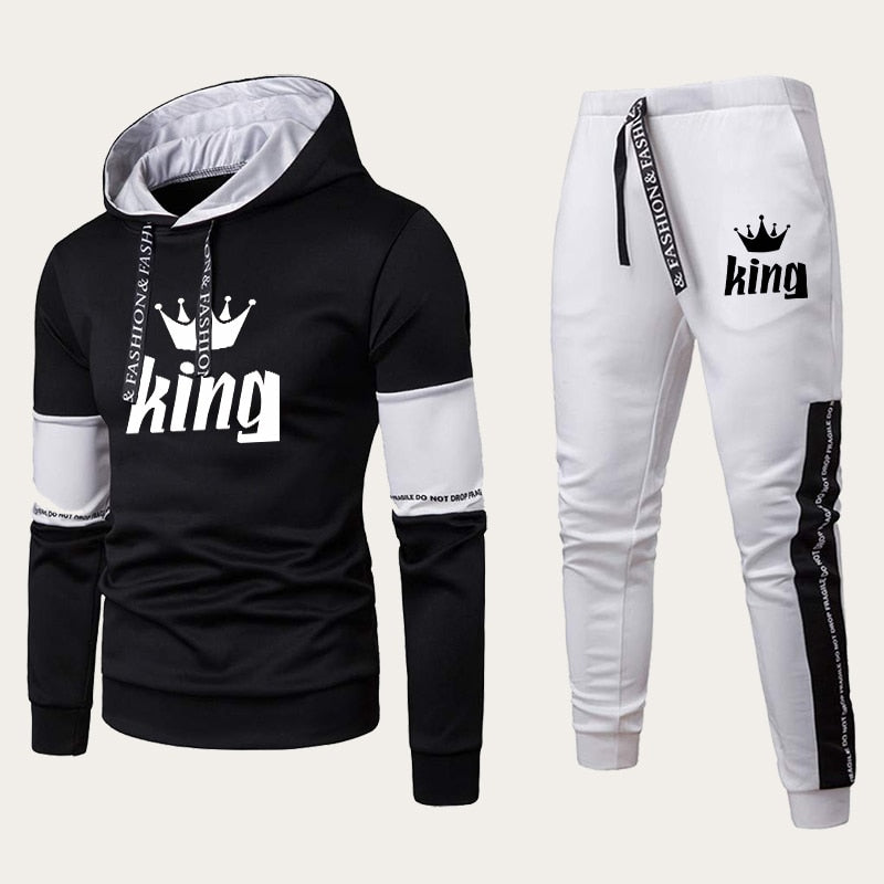 King Queen Hoodies & Matching Couple Tracksuits