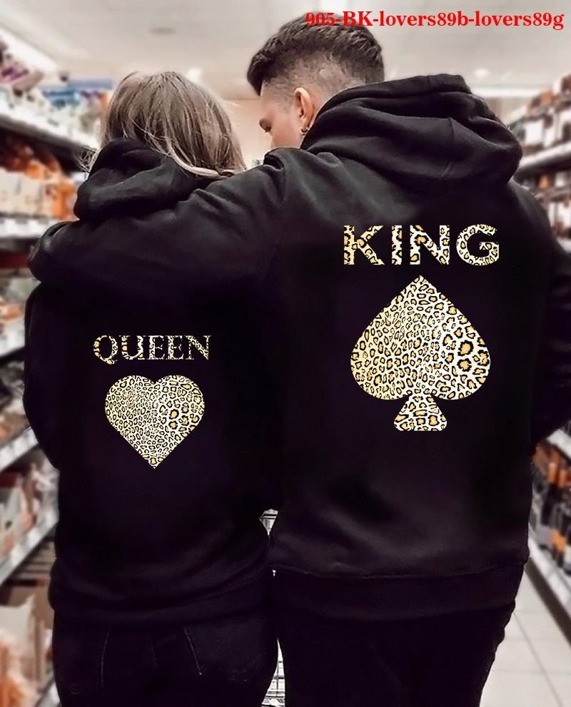 Matching Hoodies For Couples Forlove365 King Queen Hoodies Set