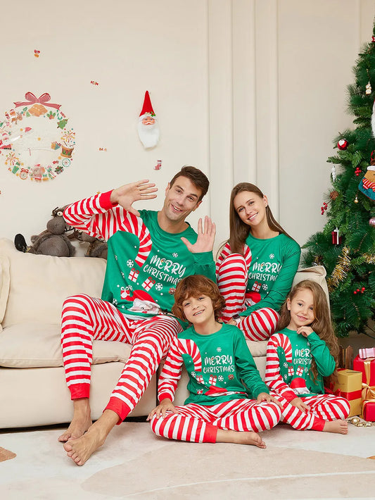New Candy Cane Christmas Family Pajamas
