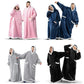 Thick Cozy Blanket Hoodie With Pockets