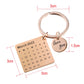 Personalized Calendar Date Keychain