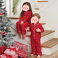 Luxury Velevt Christmas Family Pajamas Sets BigBeryl