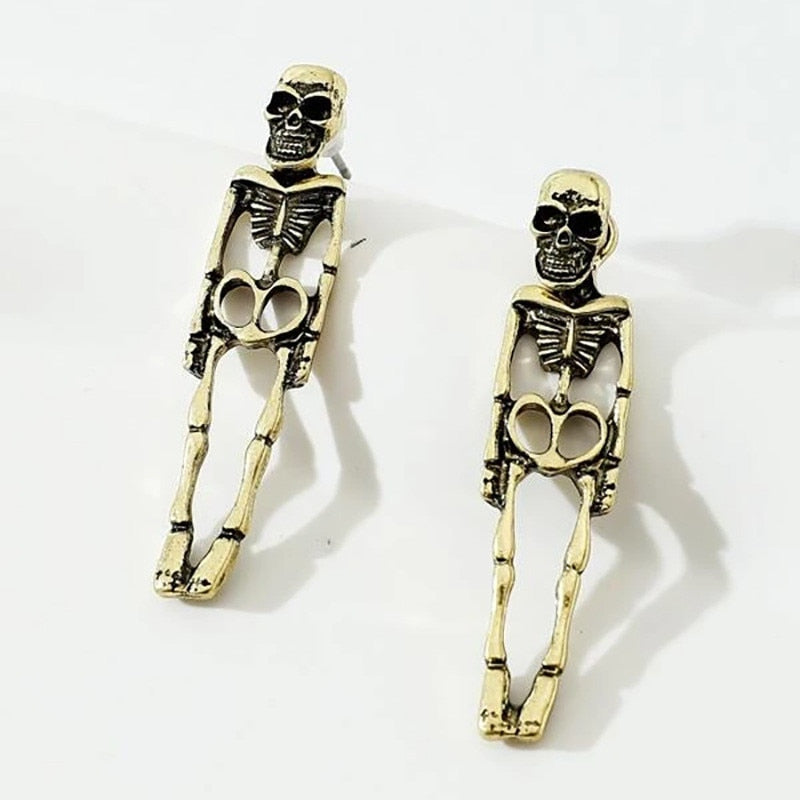 Halloween Skeleton Dangle Earrings BigBeryl