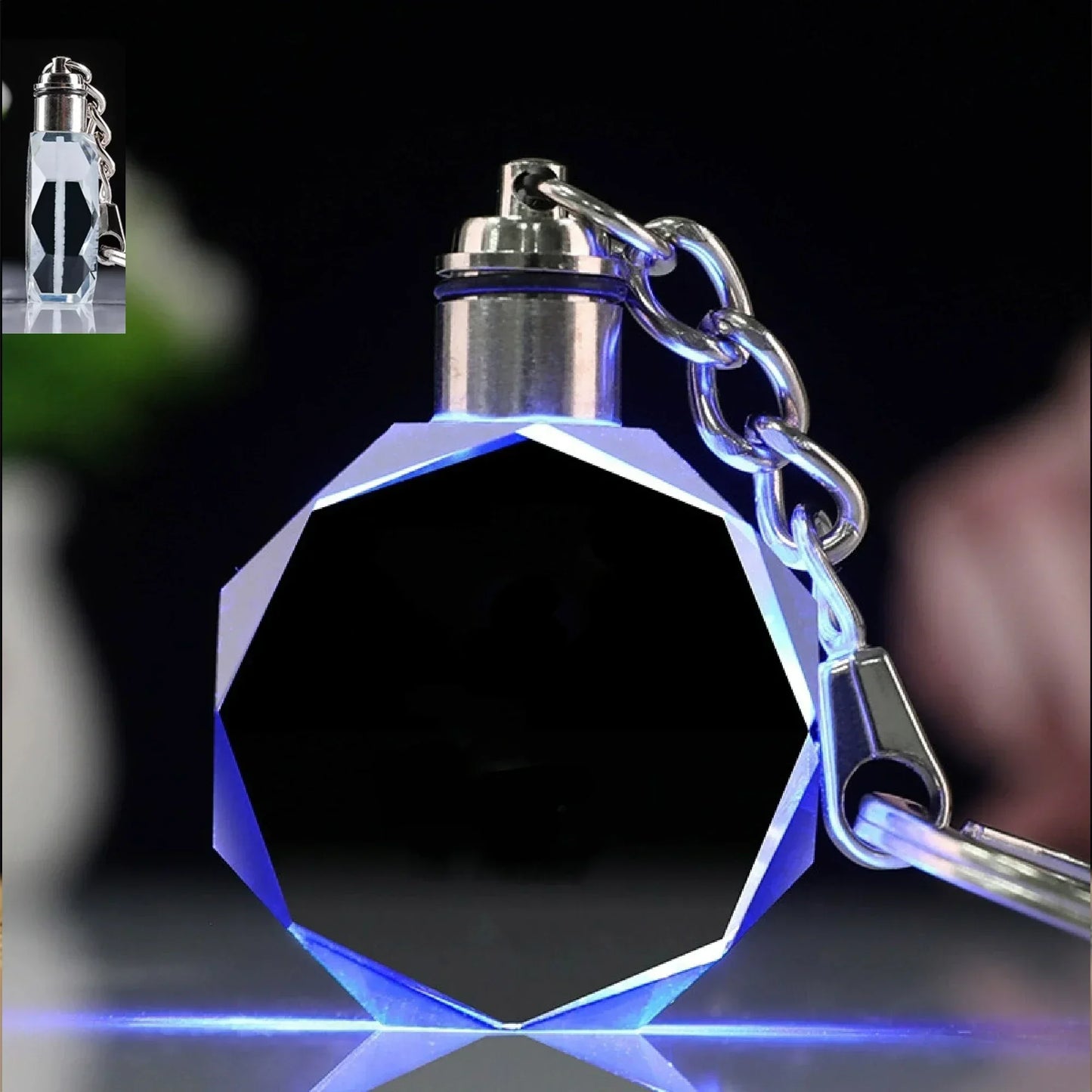 Personalized Photo Keychain with LED