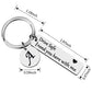 Drive Safe Keychain With Custom Initials Charm
