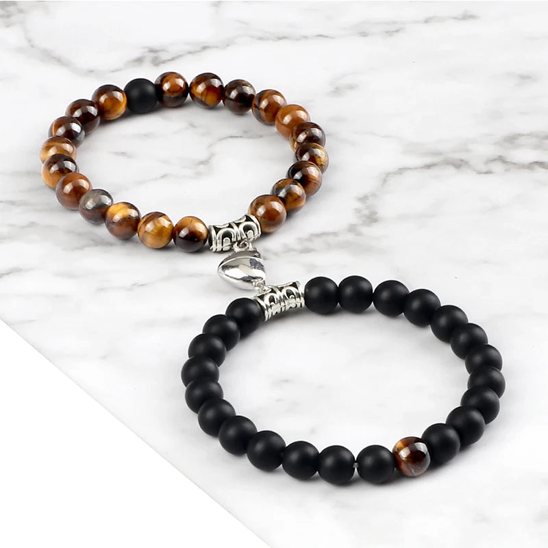 Magnetic Distance Bracelets With Heart