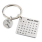 Personalized Calendar Date Keychain
