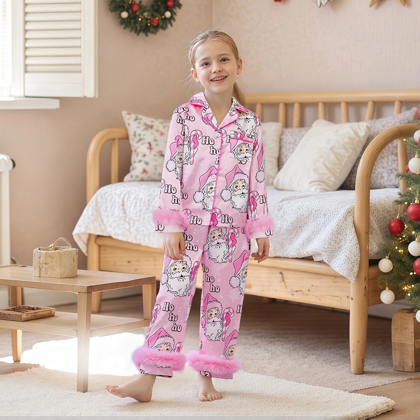 Pink & Blue Coordinating Family Christmas Pajamas