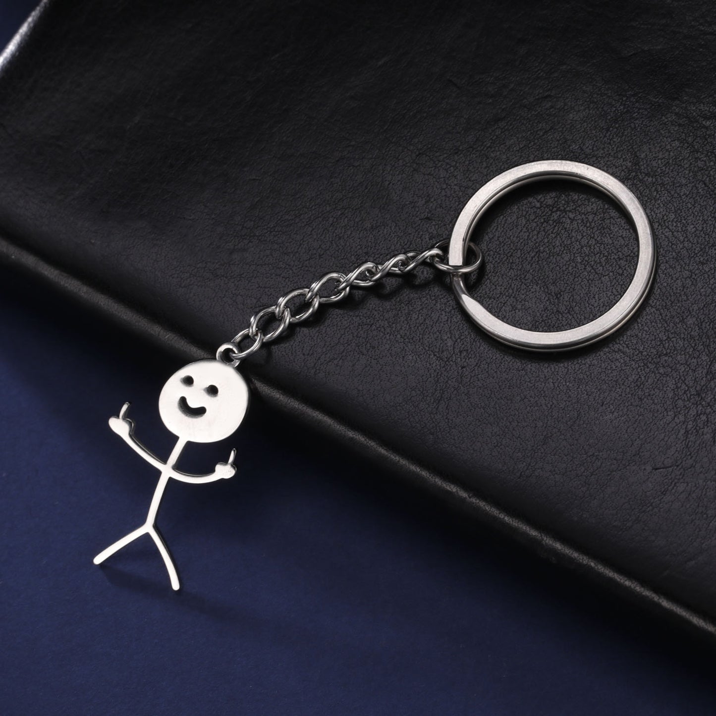 Middle Finger Funny Keychain