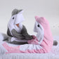 Viral Shark Sleeping Bag Plush Full-Body Wearable Blanket
