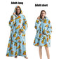 Cute Animal Prints Wearable Blanket Hoodie