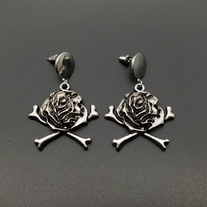 Gothic Barbed Wire Heart Earrings (Available in 7 Designs) BigBeryl