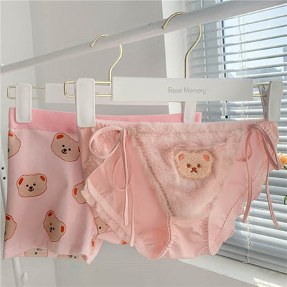 LBECLEY Matching Couples Underwear Set Patchwork Underpants Women Briefs  Knickers Underwear Solid Color Bikini Panties Kimono Men Japanese Top and  Bottom Multicolor Xl 