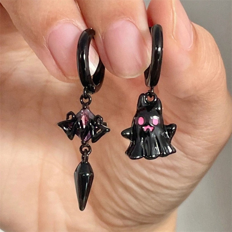 Halloween Skeleton Dangle Earrings BigBeryl