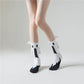 Halloween Magnetic Hand-Holding Socks – Bat & Ghost Couple Socks with 3D Wings (Unisex, Mid-Calf)