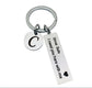 Drive Safe Keychain With Custom Initials Charm