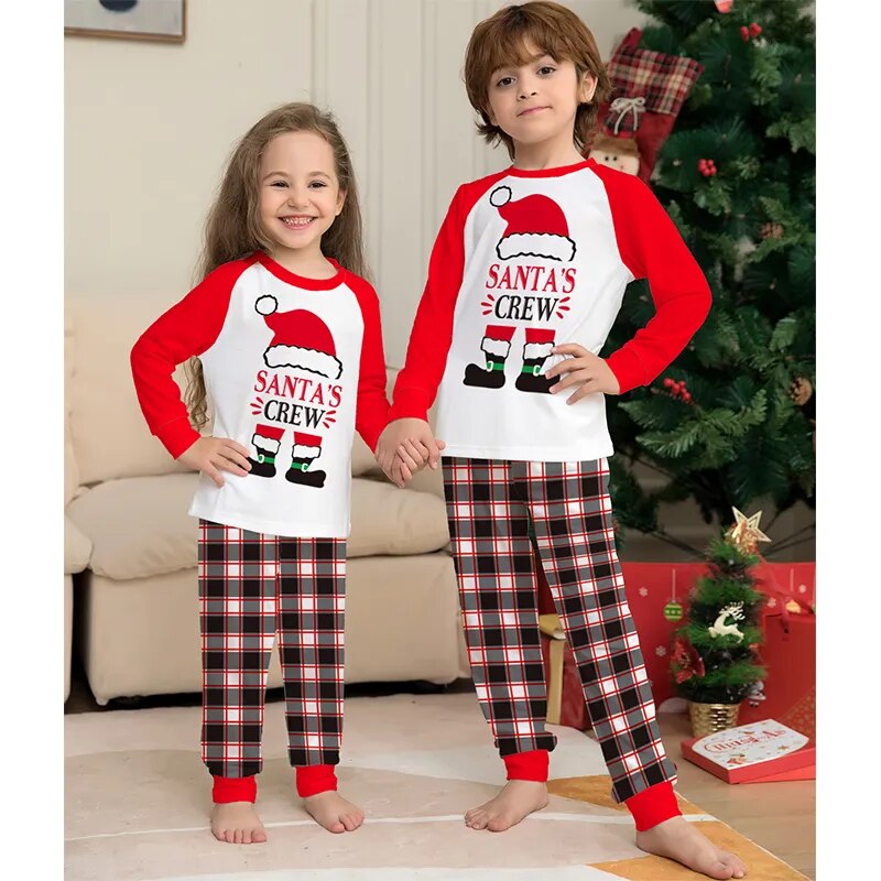Santa Crew Christmas Family Matching Pajamas Outfits