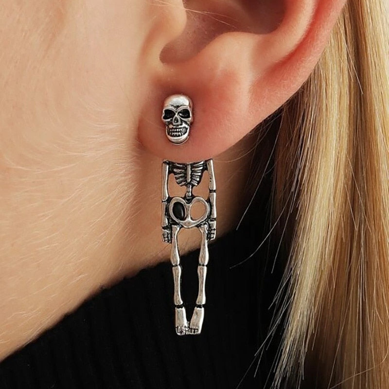 Halloween Skeleton Dangle Earrings BigBeryl