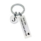 Drive Safe Keychain With Custom Initials Charm