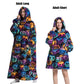 Cute Animal Prints Wearable Blanket Hoodie