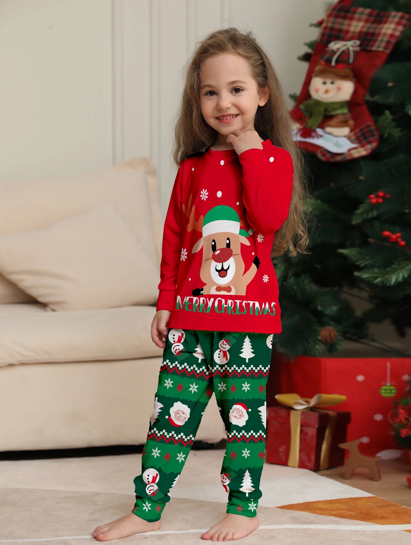 Cute Christmas Family Matching Pajamas Set BigBeryl