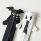 Halloween Magnetic Hand-Holding Socks – Bat & Ghost Couple Socks with 3D Wings (Unisex, Mid-Calf)