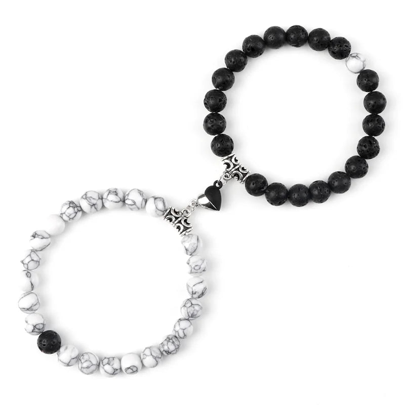 Magnetic Distance Bracelets With Heart