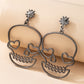 Halloween Skull Face Earrings BigBeryl