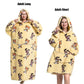 Cute Animal Prints Wearable Blanket Hoodie