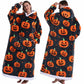 Halloween Print Sherpa Fleece Oversized Wearable Blanket Hoodie