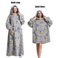 Cute Animal Prints Wearable Blanket Hoodie