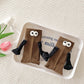 Magnetic Hand Holding Socks with 3D Eyes – Funny Couple Socks in Red, Yellow, Green & Pink (1 Pair, Unisex)